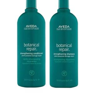 AVEDA Botanical Repair Shampoo & Conditioner Liters 33.8oz New with pumps